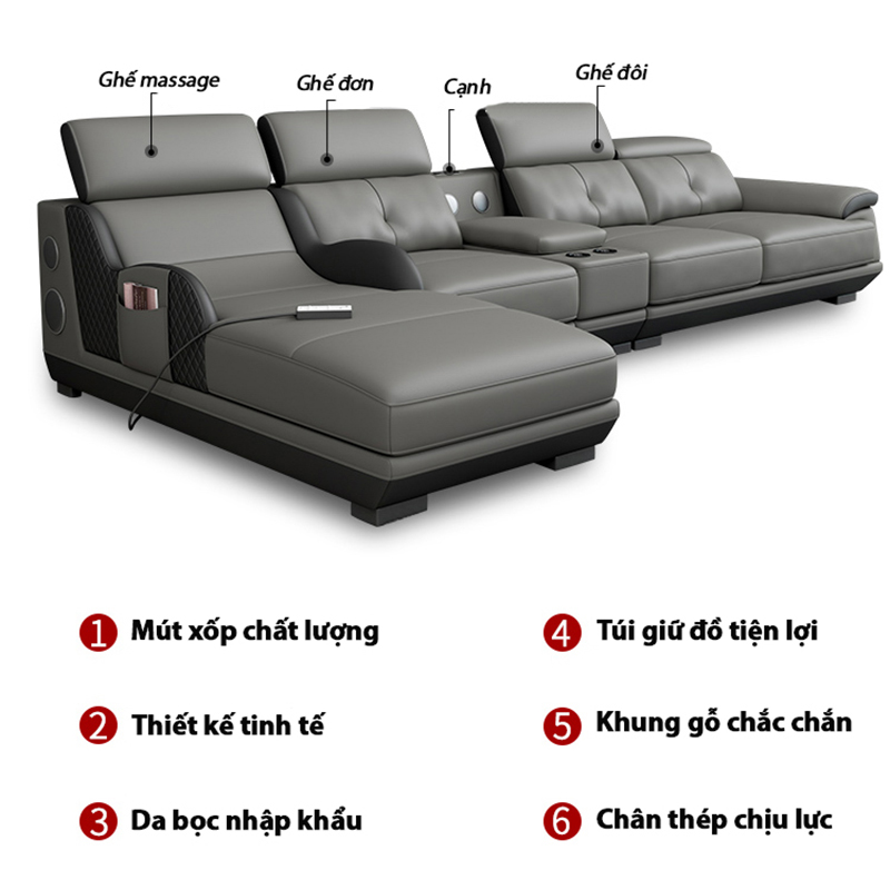 Ghế sofa thông minh Luxcasa