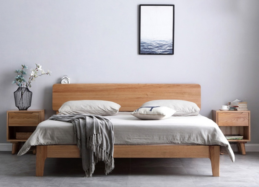 Giường ngủ gỗ đẹp hiện đại WB112